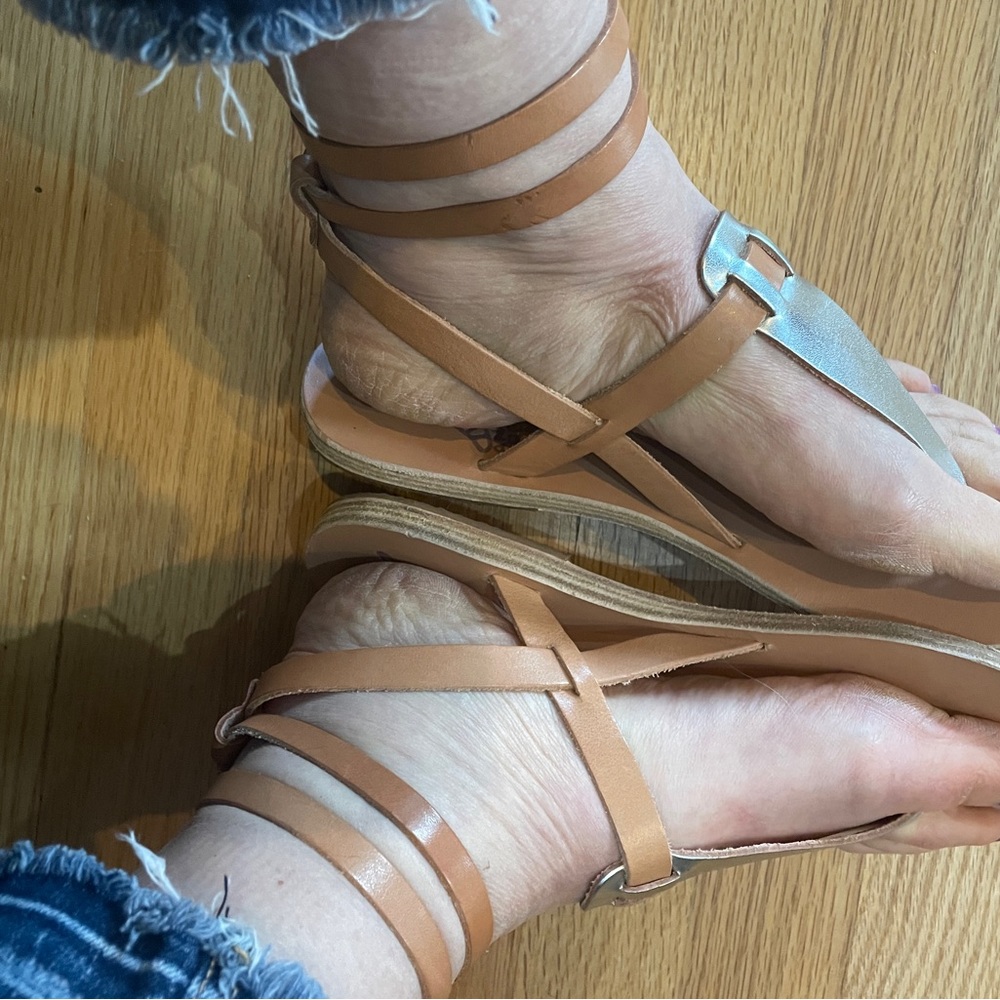 Ancient Greek Sandals! Size 8/ handmade in Greece